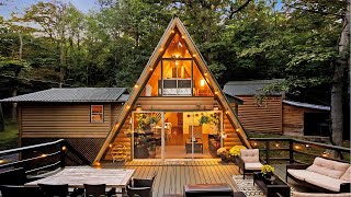 Aframe Cabin House Ideas in Front Royal  Virginia  United States [upl. by Ydoow99]