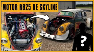 Este tipo le Puso un Motor RB25 TURBO de SKYLINE su VOCHO  Andejes [upl. by Azaria]