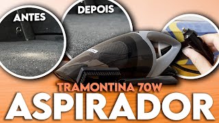 BOM E BARATO Avaliação do Aspirador de Pó para Carros TRAMONTINA 70W Aspirador Automotivo 12V 🚙 [upl. by Niltak]