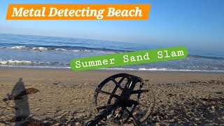 Beach Metal Detecting Minelab Manticore Summer Sand Slam Manticore [upl. by Prudi]