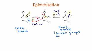 Module 4  Video 5c  enols and enolates EPIMERIZATION [upl. by Aynotal]