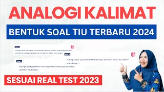 SOAL TIU CPNS 2024 ANALOGI KALIMAT [upl. by Ladiv]