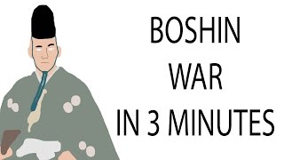 Boshin War  3 Minute History [upl. by Epuladaug]