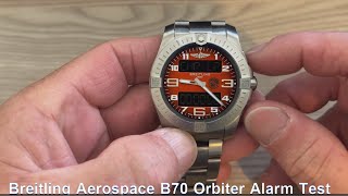 Breitling Aerospace B70 Orbiter 2024 Alarm Set Up and Test breitling [upl. by Monroy]