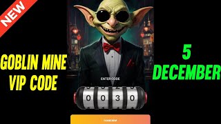 5 December Goblin Mine Game Code  Goblin Mine Game VIP Code  Goblin Mine Game Daily Code [upl. by Lekim144]