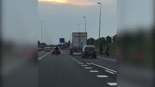 Scooterrijders op A73 [upl. by Ysnil]