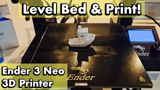 Ender 3 Neo 3D Printer How to Level Bed amp Print I Finally Got It [upl. by Armitage]