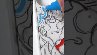 Custom Doodle Phone Case using Posca markers Satisfying Shorts [upl. by Felicie18]