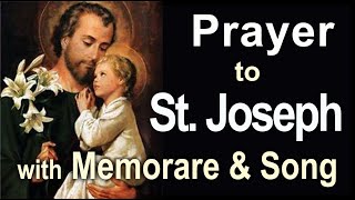 NEW Saint Joseph Prayer Memorare to St Joseph and Song Video YouTube [upl. by Rich333]