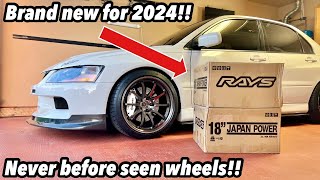 My Evo Gets Brand New Wheels From Rays [upl. by Grassi644]