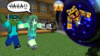 MC NAVEED FALLS INSIDE A PORTAL IN TO THE FUTURE BABY ZOMBIE INSIDE AN APOCALYPSE Minecraft Mods [upl. by Yenal]