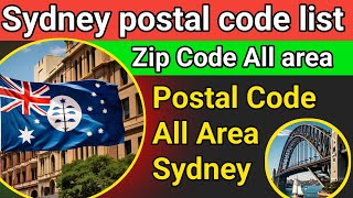 Sydney Australia postal code list [upl. by Russian]