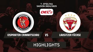 DEL2 Eispiraten Crimmitschau vs Lausitzer Füchse  Highlights  7Spieltag  SDTV Eishockey [upl. by Jerroll6]