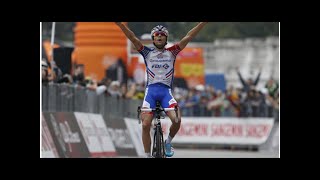 LombardeiRundfahrt Thibaut Pinot schlägt Vorjahressieger Vincenzo Nibali [upl. by Doomham]