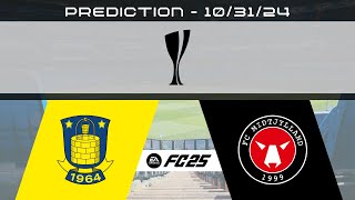 Brøndby IF vs FC Midtjylland  Prediction  202425 Oddset Pokalen  EA FC 25 [upl. by Eireva]