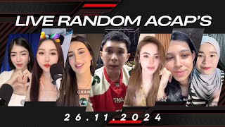 LIVE RANDOM ACAP S  LIVE TIKTOK  26112024 [upl. by Clayberg55]