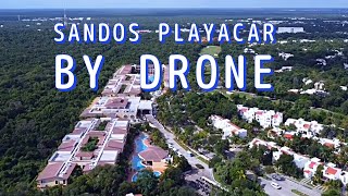 Sandos Playacar México 🇲🇽 Riviera Maya Playa Del Carmen Drone Footage [upl. by Noyerb]