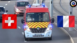 French Ambulances in Geneva  VSAV à Genève [upl. by Saisoj]