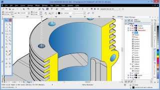 Projected Shape tools in Corel DESIGNER [upl. by Akima225]