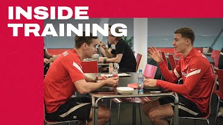 INSIDE TRAINING  Erste Einheit für Ignace Van der Brempt [upl. by Glassman]