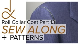 Sewing a Coat A Sew Along Part 13 Sewing Set In Sleeves [upl. by Enaled]