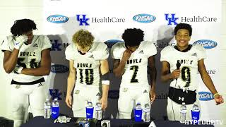 Boyle County Rebels  Post Game Press Conference  2022 KHSAA 4A State Championship [upl. by Macdonald]