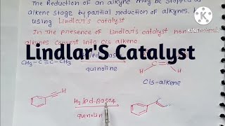 LindlarS Catalyst MSc Reduction of alkynes [upl. by Rowen]