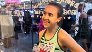 Laura Muir After Winning Millrose 2 Mile Knew Eisa Would Be DQ’d [upl. by Anifares]