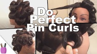 How To Do Perfect quotPin Curlsquot [upl. by Caasi816]