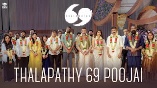 Thalapathy 69 Poojai  Thalapathy Vijay  H Vinoth  Pooja Hegde  KVN Productions [upl. by Evilc]