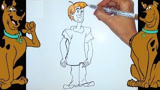 How to Draw amp Color Scooby Doo  Shaggy Drawing Tutorial for Kids [upl. by Salahi]