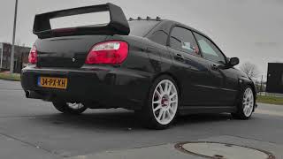 Subaru Impreza WRX 2005  Stanceparts Air Cup lift system [upl. by Anaert]