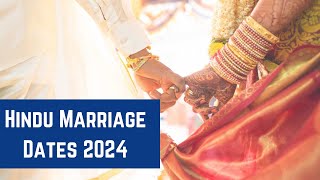 2024 Vivah Marriage Muhurat Dates  Auspicious Hindu Marriage 2024  2024 Hindu Marriage Calendar [upl. by Auqemahs]