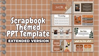 Scrapbook Themed Powerpoint Template  EXTENDED VERSION [upl. by Ibbie]