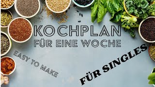 Genussvoll Single – Dein Wochenplan für kulinarische Freiheit Für den 25112024 bis 01122024 [upl. by Onirefez245]