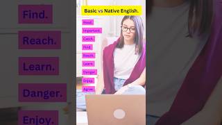 Basic English vs Native English englishspeakingpractice english esl short trending video [upl. by Laing858]