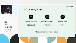 BTC Staking The 3rd Native UseCase of Bitcoin [upl. by Leirua]