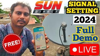 Sun direct signal setting mobile app  free dth signal setup  satellite finder android app 2024 [upl. by Edals879]