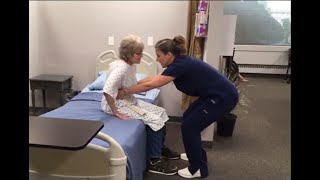 Colorado CNA  Skill 3  Assists to Ambulate Using Transfer Belt [upl. by Atiuqrahc827]