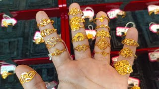 মাত্র ১ আনা থেকে সোনার আংটি কিনুন🥰😱  Lightweight Gold Finger Ring Design With Price 2024 [upl. by Leighton55]