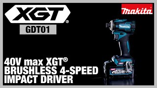 40V max XGT® Brushless 4Speed Impact Driver GDT01 [upl. by Aneerehs]