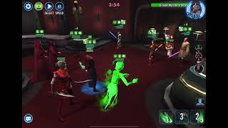 SWGOH Squad Arena Nightsister Great Mothers vs Jedi [upl. by Hicks]