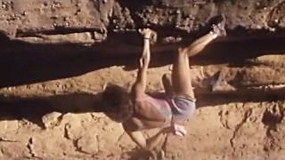 Catherine Destivelle  Awesome free solo climbing in Mali Seo  escalade solo intégral [upl. by Cyler229]