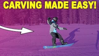 5 Best Snowboard Carving Tips  Beginne to intermediate [upl. by Leahcimdivad]