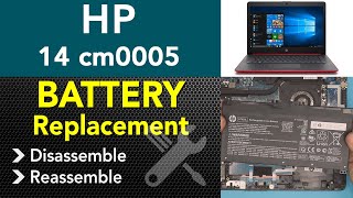 HP 14 cm  xxxx Battery replacement Step By STEP [upl. by Nereus504]