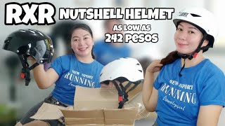 UNBOXING RXR NUTSHELL HELMET  SULIT SA PRESYO🙂👍🏼 🪖  SHOPEE HAUL [upl. by Damiani]