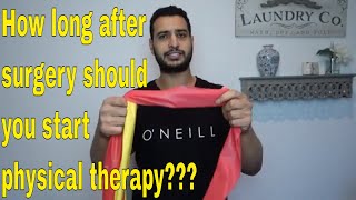 4 months post shoulder surgery update  when to start physical therapy [upl. by Weitman270]