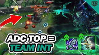 THIS IS WHAT HAPPENS WHEN YOU PICK ADC TOP 🤣 Vayne Wild Rift Gameplay [upl. by Aelaza]