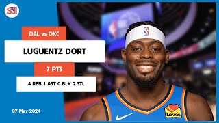 LUGUENTZ DORT 7 PTS 4 REB 1 AST 0 BLK 2 STL  vs DAL 07 May 2324 OKC Player Highlights [upl. by Aivyls]