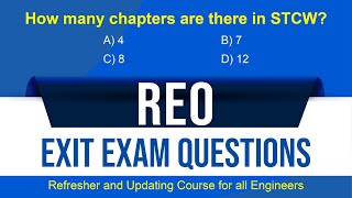 REO Exit Exam Questions with Explanation  Part 1  G Sekhar [upl. by Anaehs961]